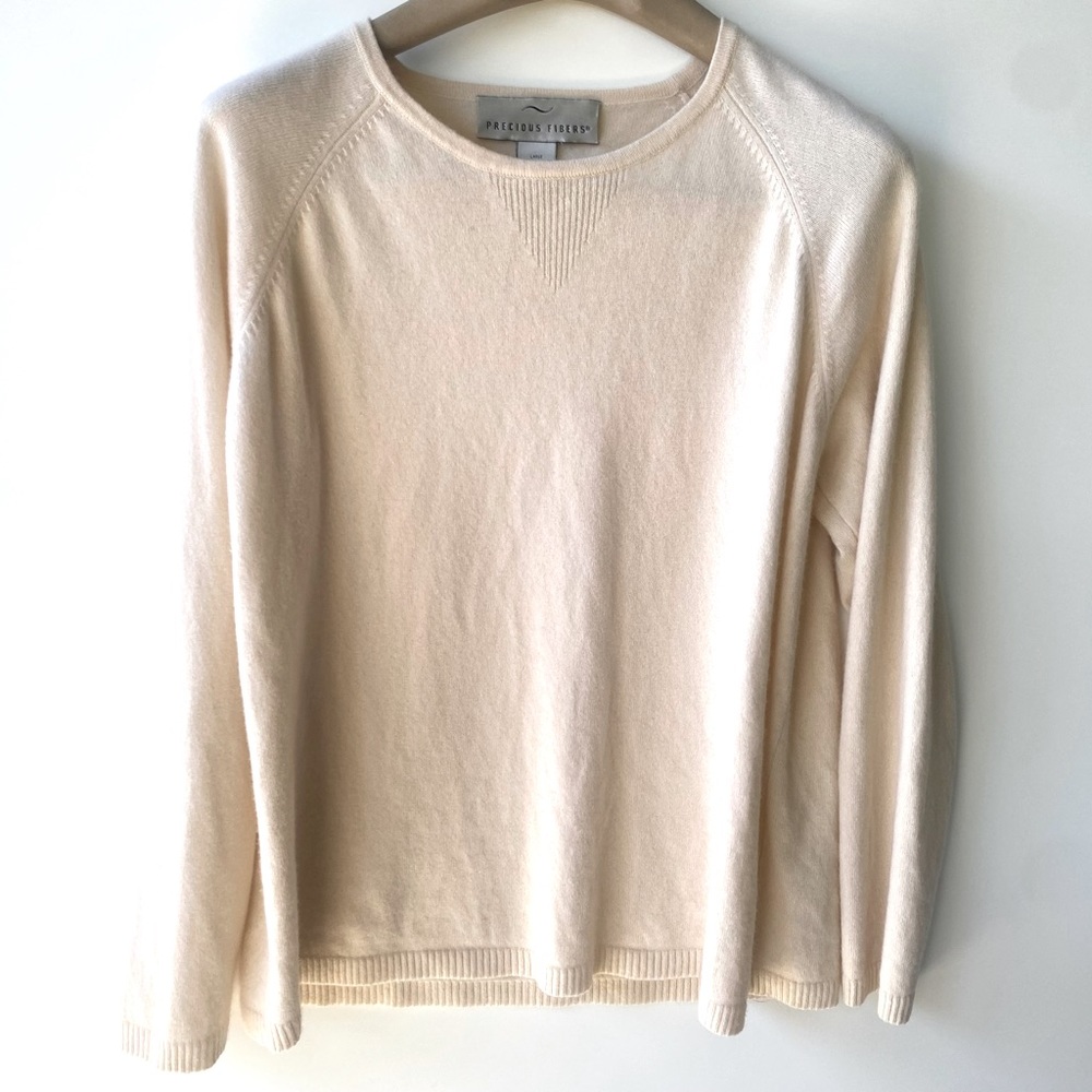 EUC Precious Fibers Cashmere Sweater, size L